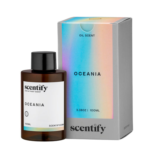 Scentify Oceania: aroma naranja para difusor, eleva el ambiente y la energía.