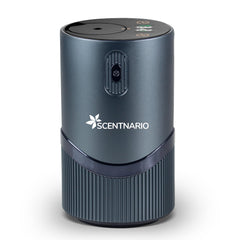 SCENTNARIO waterless diffuser aluminum-20ml demonstrates durable home aroma in a compact form.
