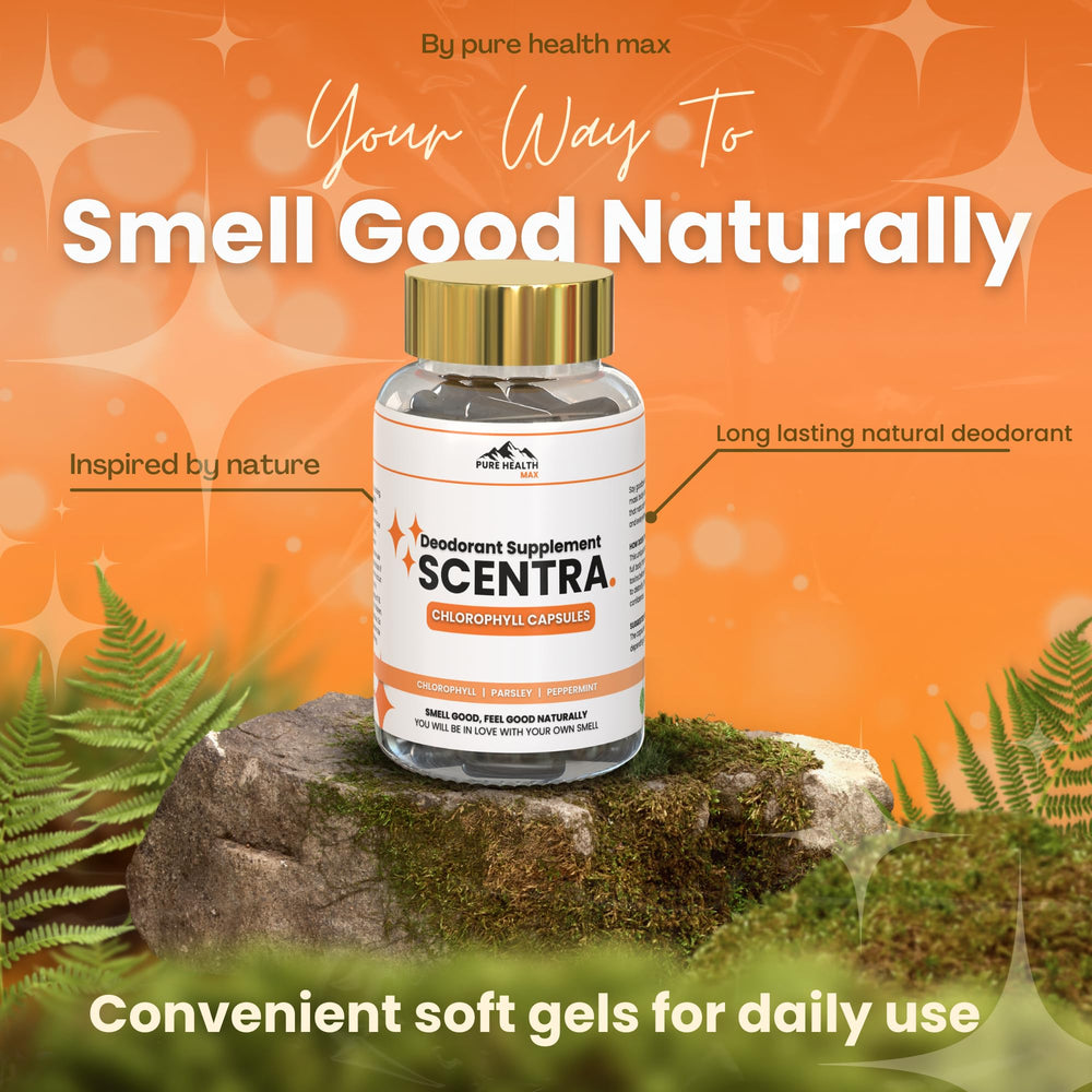 Scentra promotes whole-body odor control for breath, armpits, and skin