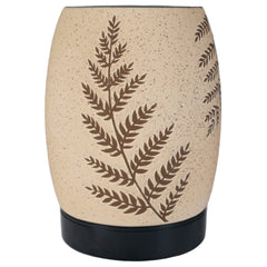 ScentSationals Eclectic Diffuser glows softly to create a calming living room ambiance.