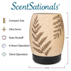 ScentSationals Eclectic Diffuser releases a gentle mist for fresh air in any room.
