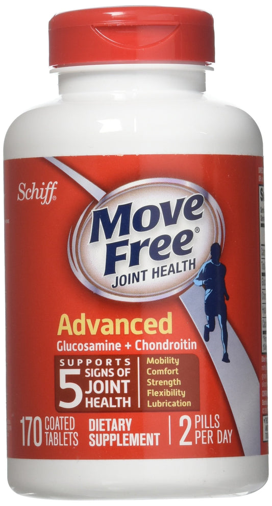 Schiff Move Free Joint Health dietary supplement bottle - 170 capsules