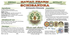 Close-up of Schisandra glycerite liquid extract ingredients