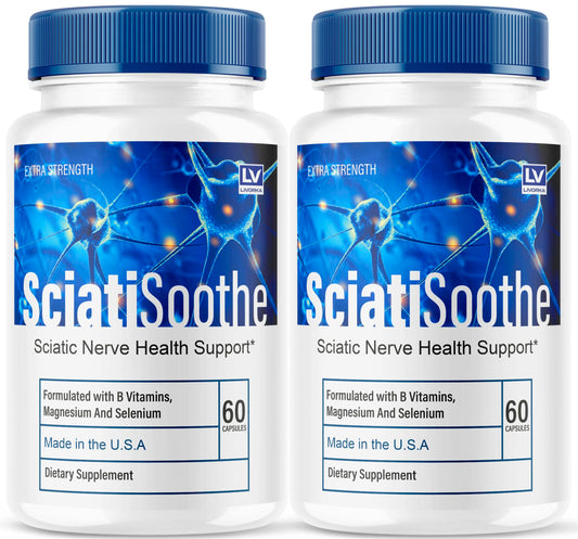 Two-pack SciatiSoothe capsules front view