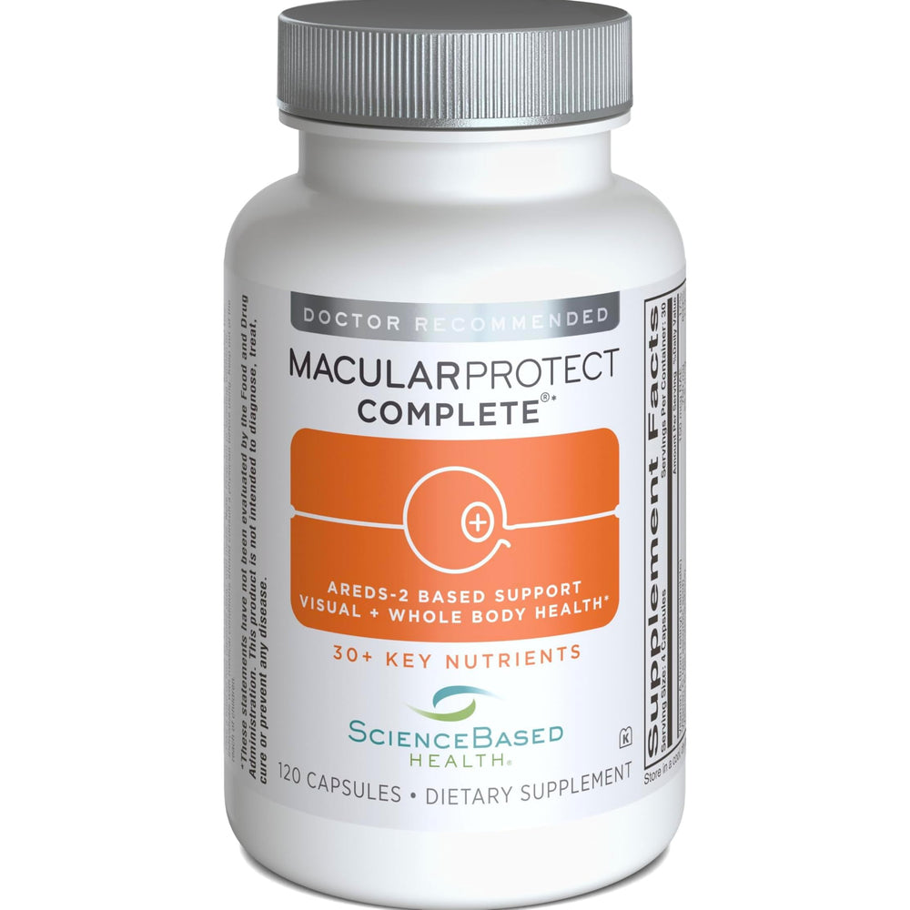 ScienceBased Health MacularProtect Complete bottle front for daily eye nutrition support.