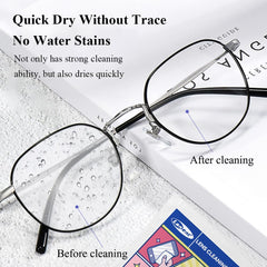 Gentle, non-irritating lens wipes suitable for sensitive skin