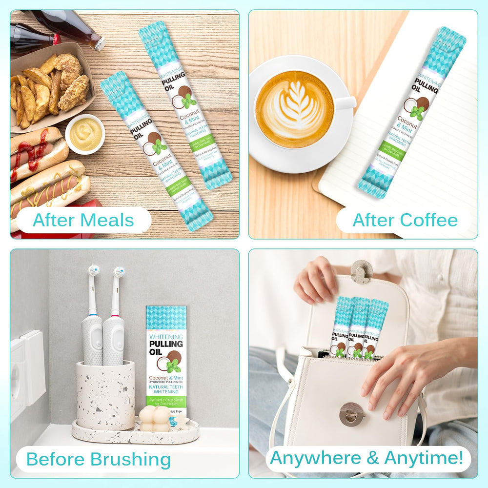 Oral care benefits and fresh breath concept