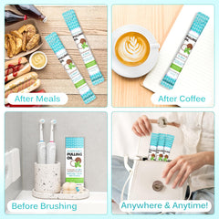Oral care benefits and fresh breath concept
