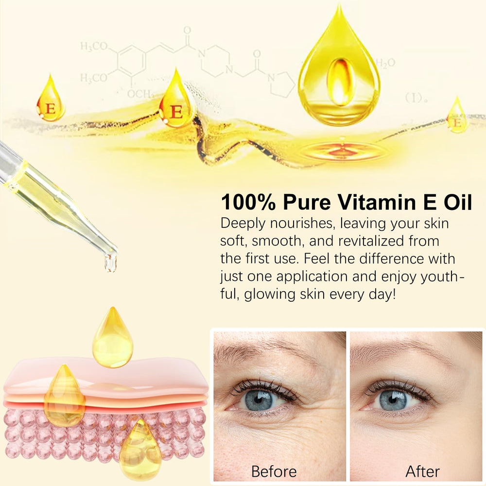 SDJUFEI Vitamin E Oil for scar care may fade texture over time.