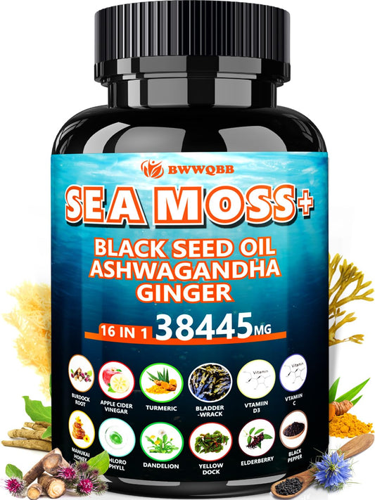 All-in-1 Sea Moss Capsules bottle 60-count