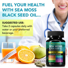 Dandelion and ginger components in sea moss supplement