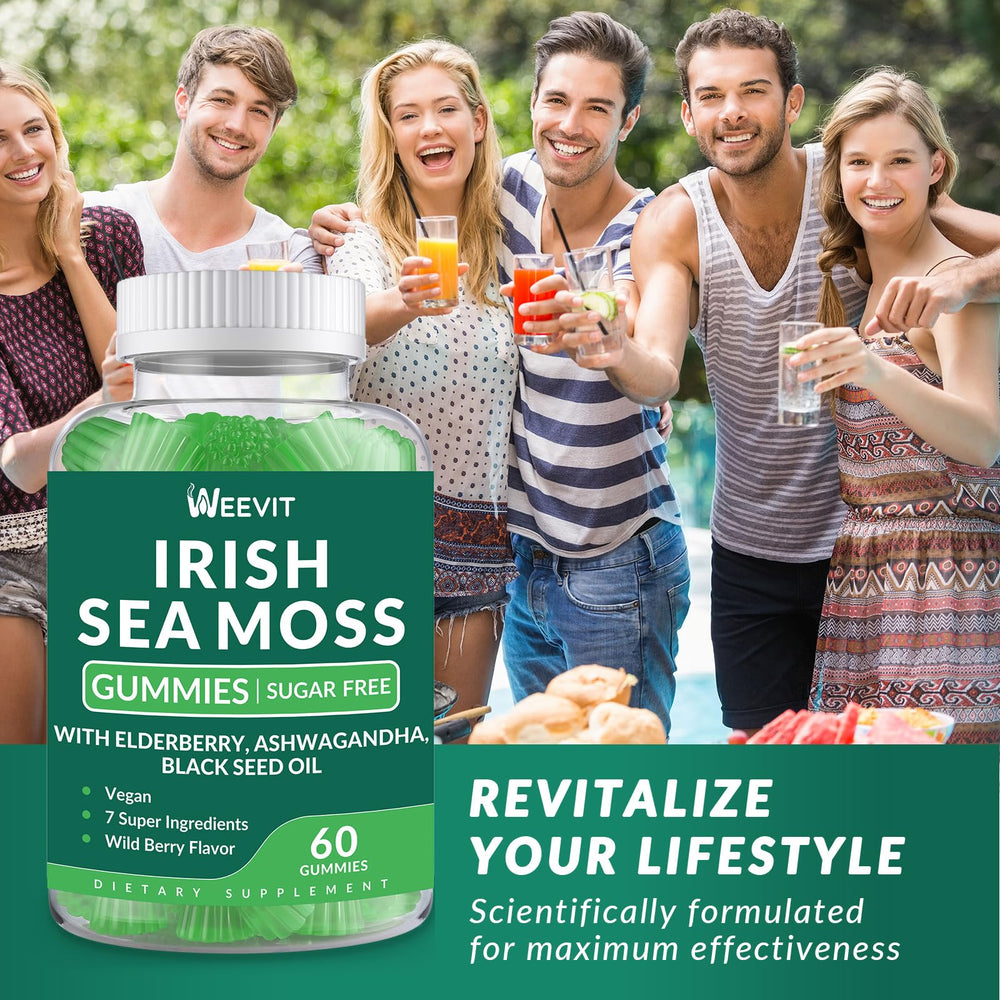 Elderberry immune support in Sea Moss Gummies