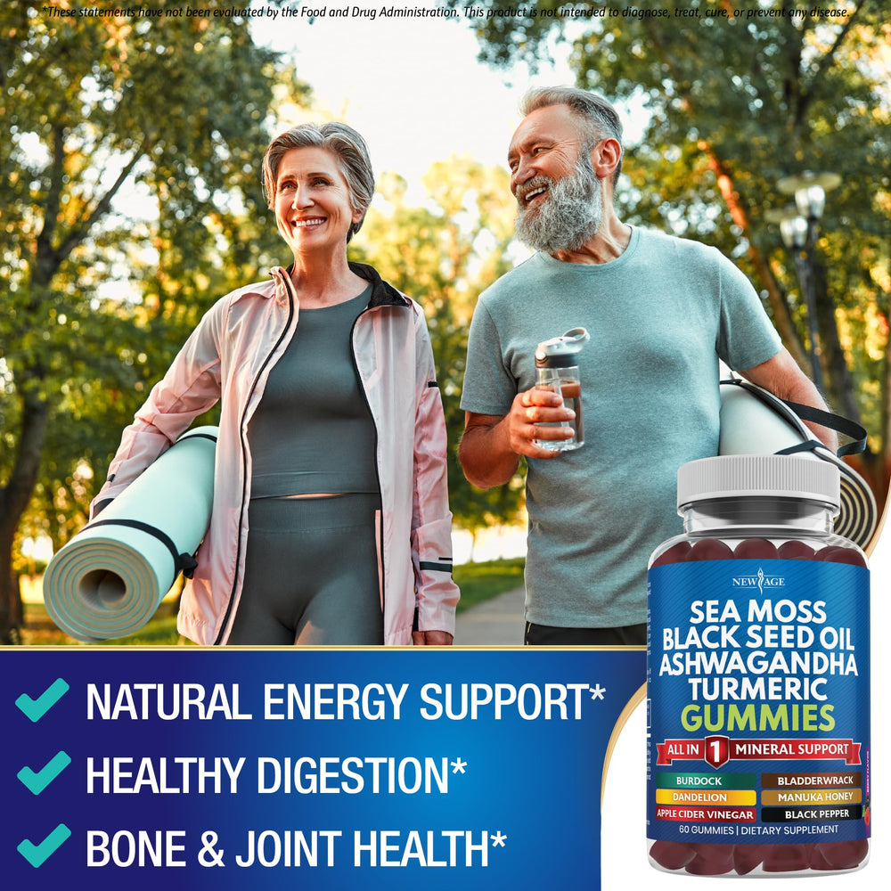 Close-up of immune-supporting ingredients in Sea Moss Gummies