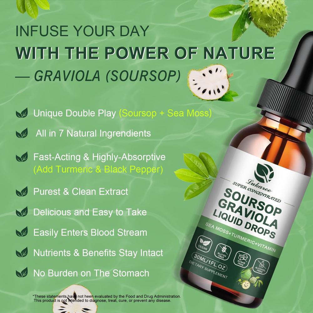 Sea moss nutrient blend ingredients for liquid drops