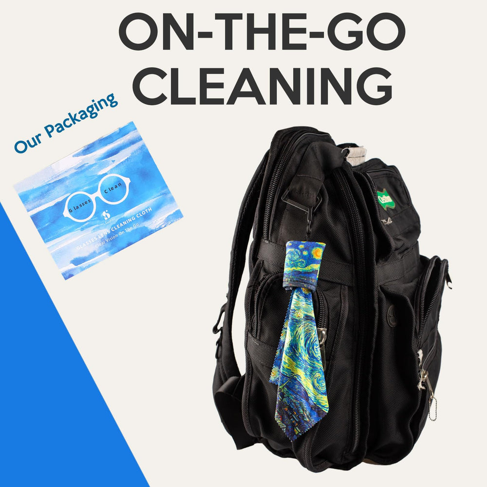 Seabbo Glasses Cleaning Cloth with The Scream - back design