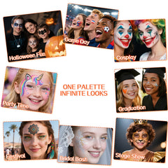 Seaboll portable pro-grade palette travel case for on-the-go face painting.