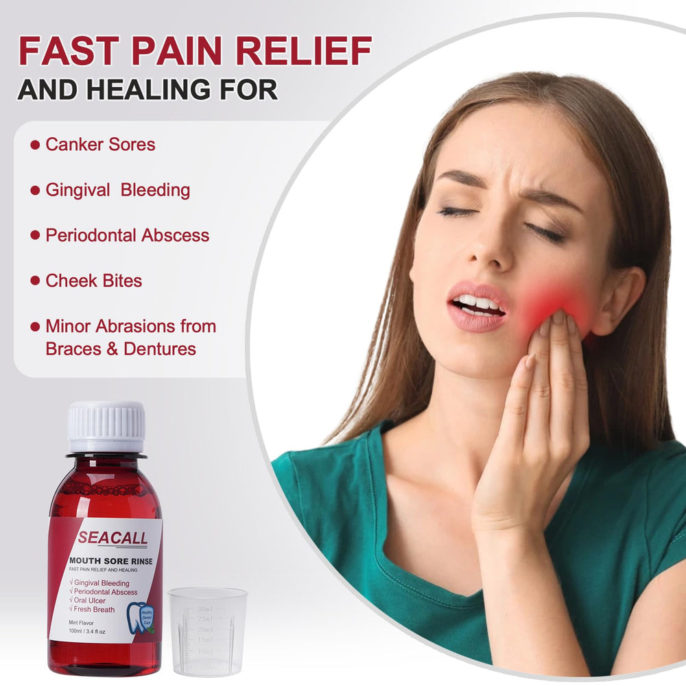 Usage guide for SEACALL Mouthwash 100ml (pour 10-20ml)