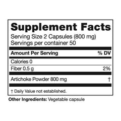 Packaging image: Seagate Artichoke 400 mg capsules