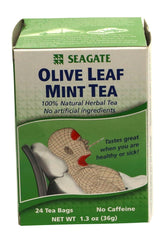 Seagate Olive Leaf Herbal Mint Tea box – 24 tea bags