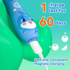 SEAGO magnetic charging dock for Navy Blue Kids Toothbrush