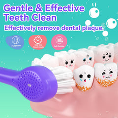 LED indicator light on SEAGO kids toothbrush