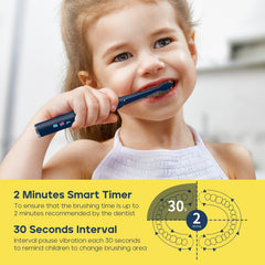 DIY alphabet stickers included for kids brushing fun