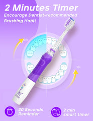 Battery life and AAA battery for SEAGO SG-977 kids toothbrush
