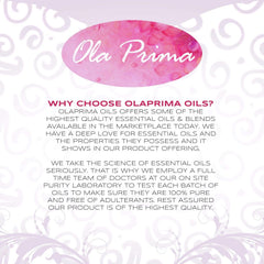 Seasonal range of Ola Prima vanilla essential oils for winter