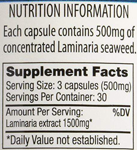 Front view of Seaweed Modifilan packaging