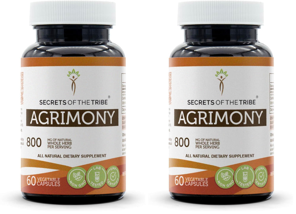 Bottle of Secrets of the Tribe Agrimony 60 capsules