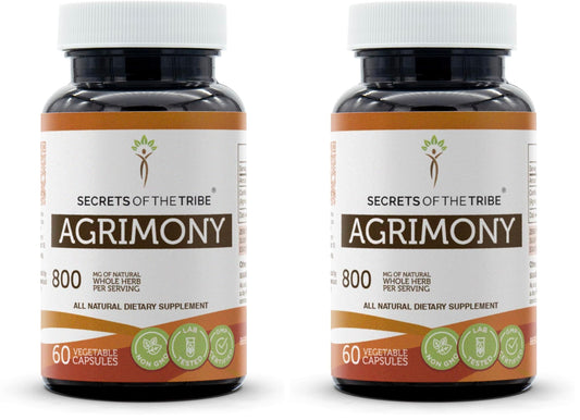 Bottle of Secrets of the Tribe Agrimony 60 capsules