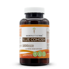 Bottle of Secrets of the Tribe Blue Cohosh 120 Capsules