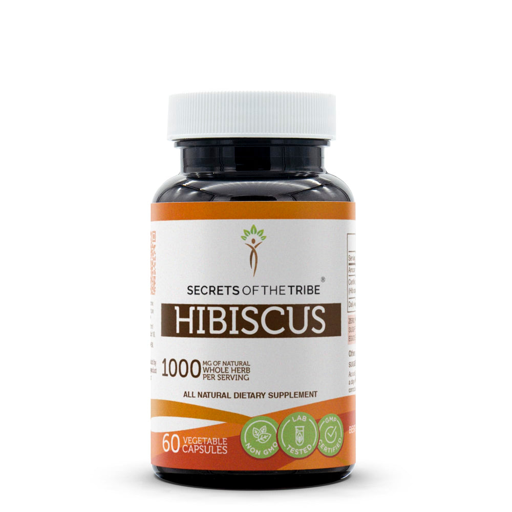 Secrets of the Tribe Hibiscus bottle and label