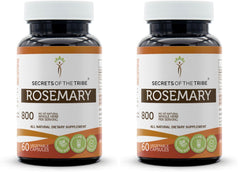 Secrets of the Tribe Rosemary bottle with capsules — 60 capsules per bottle, 2-pack
