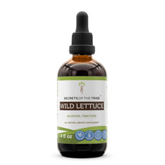 Bottle of Secrets of the Tribe Wild Lettuce Tincture (4 oz)