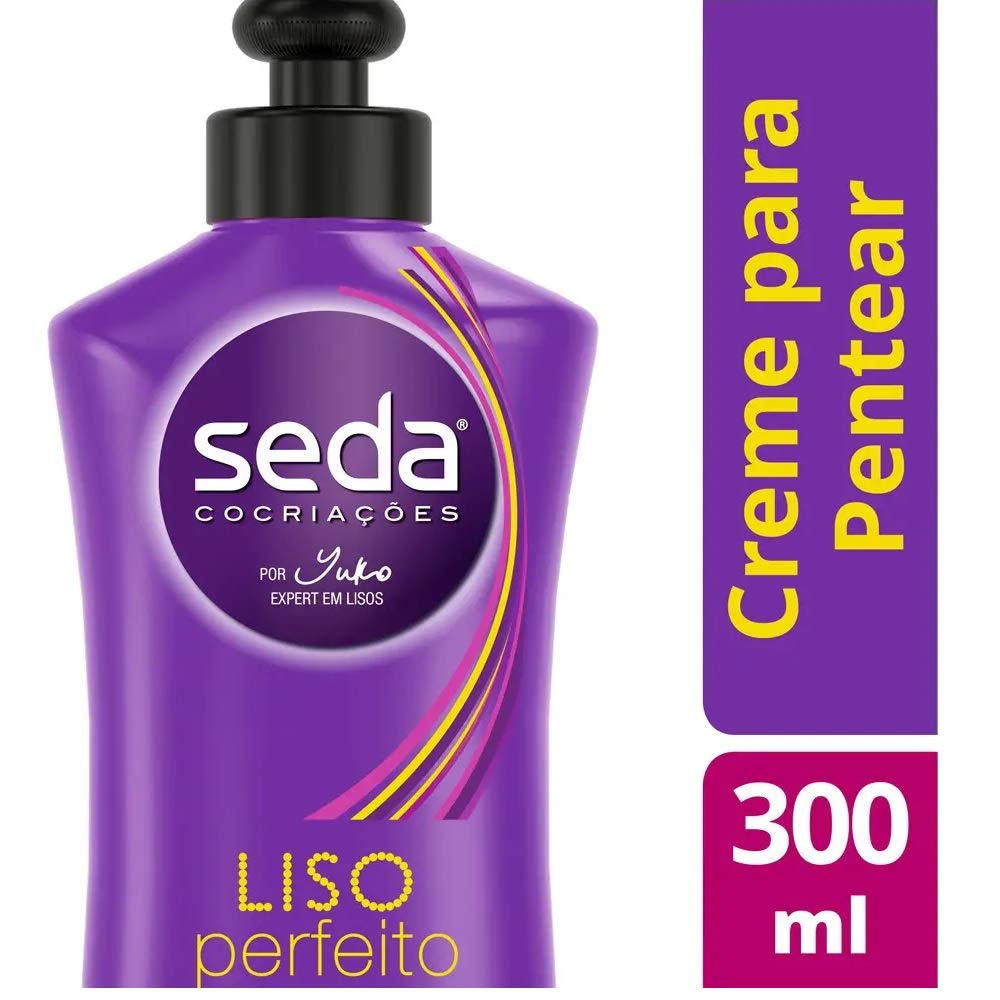 Seda Perfect Straight Cream texture close-up highlighting nourishing formula.