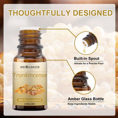 Sedbuwza Frankincense & Myrrh essential oil set packaging