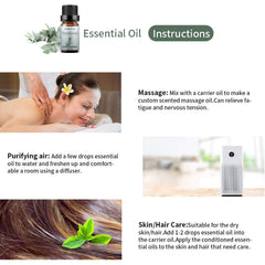 Sedbuwza 2 x 10 ml Peppermint & Eucalyptus oil set packaging