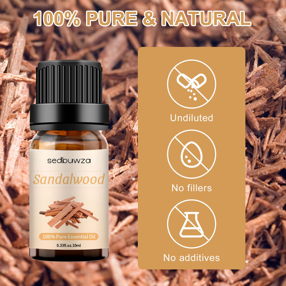 Diffuser scene showcasing Sandalwood Essential Oil aroma