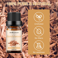 Diffuser scene showcasing Sandalwood Essential Oil aroma