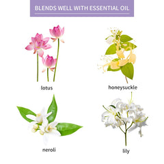 Diffuser releasing violet essential oil aroma