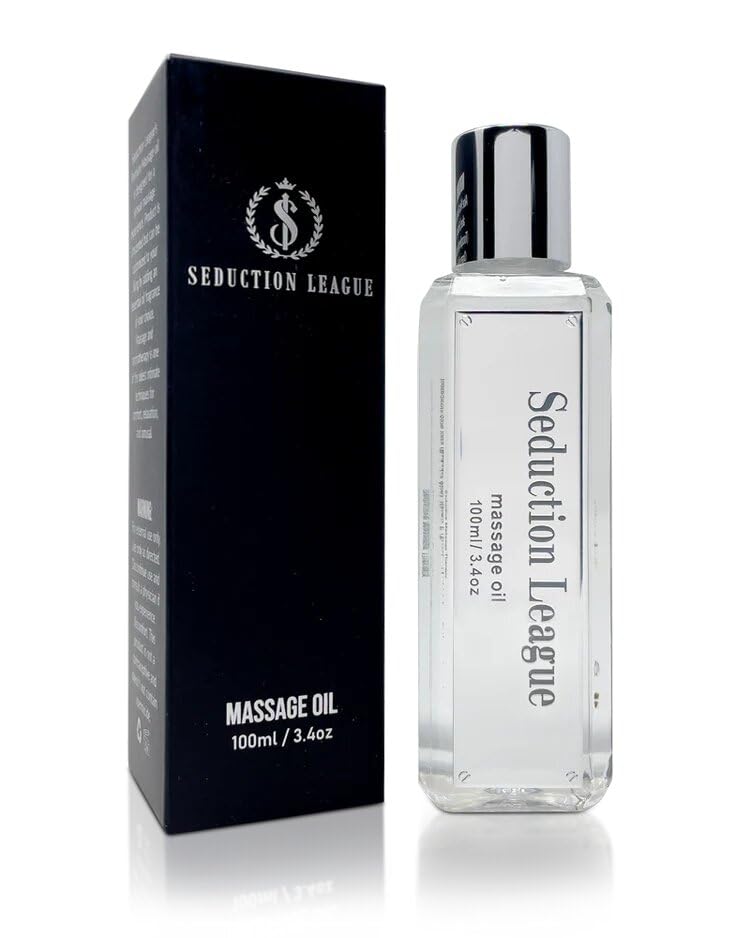 SEDUCTION LEAGUE Unscented Massage Oil 100ml bottle – front view