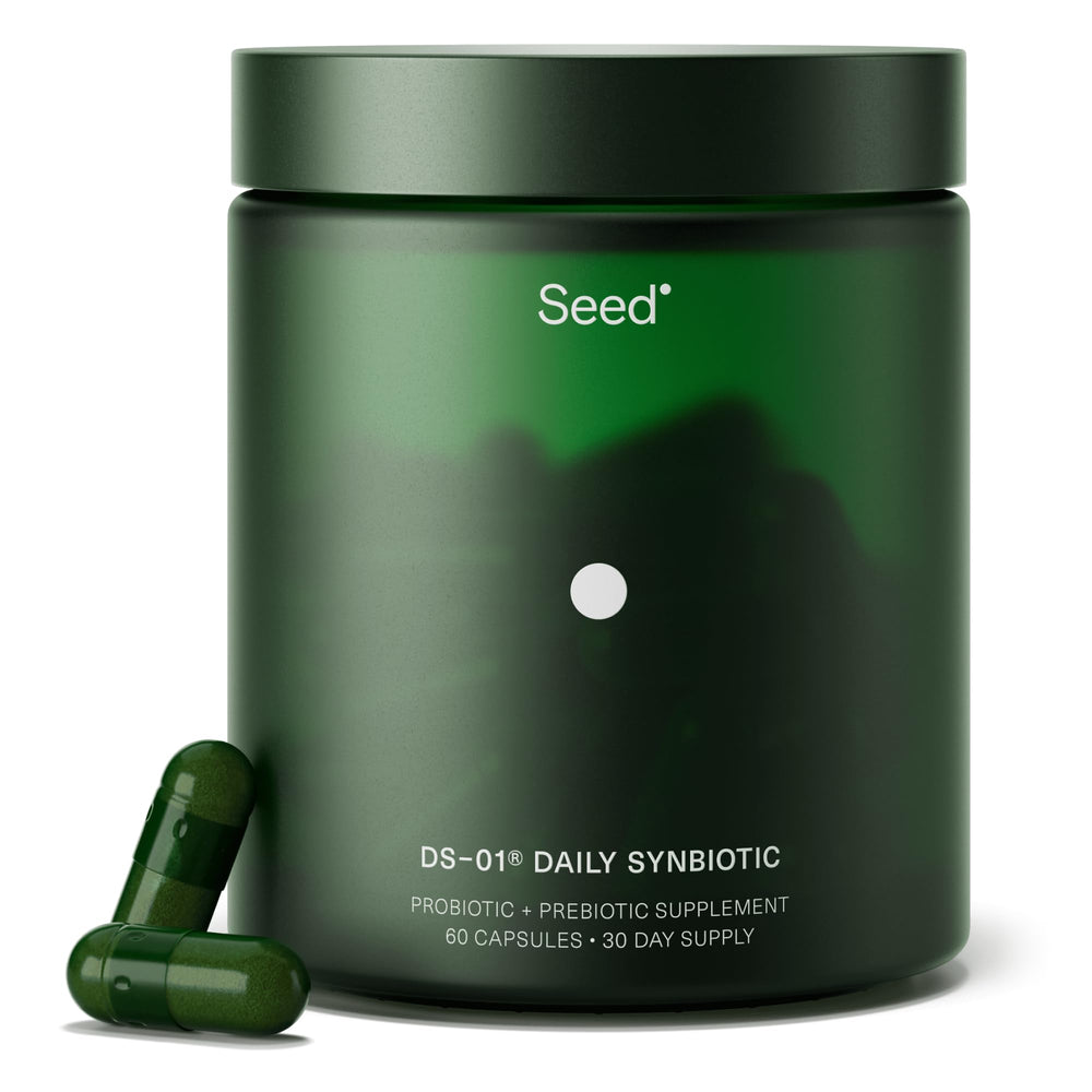 Front view of Seed DS-01 Daily Synbiotic 60 capsules package