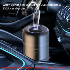 Diffuser placed in a car interior for portable use