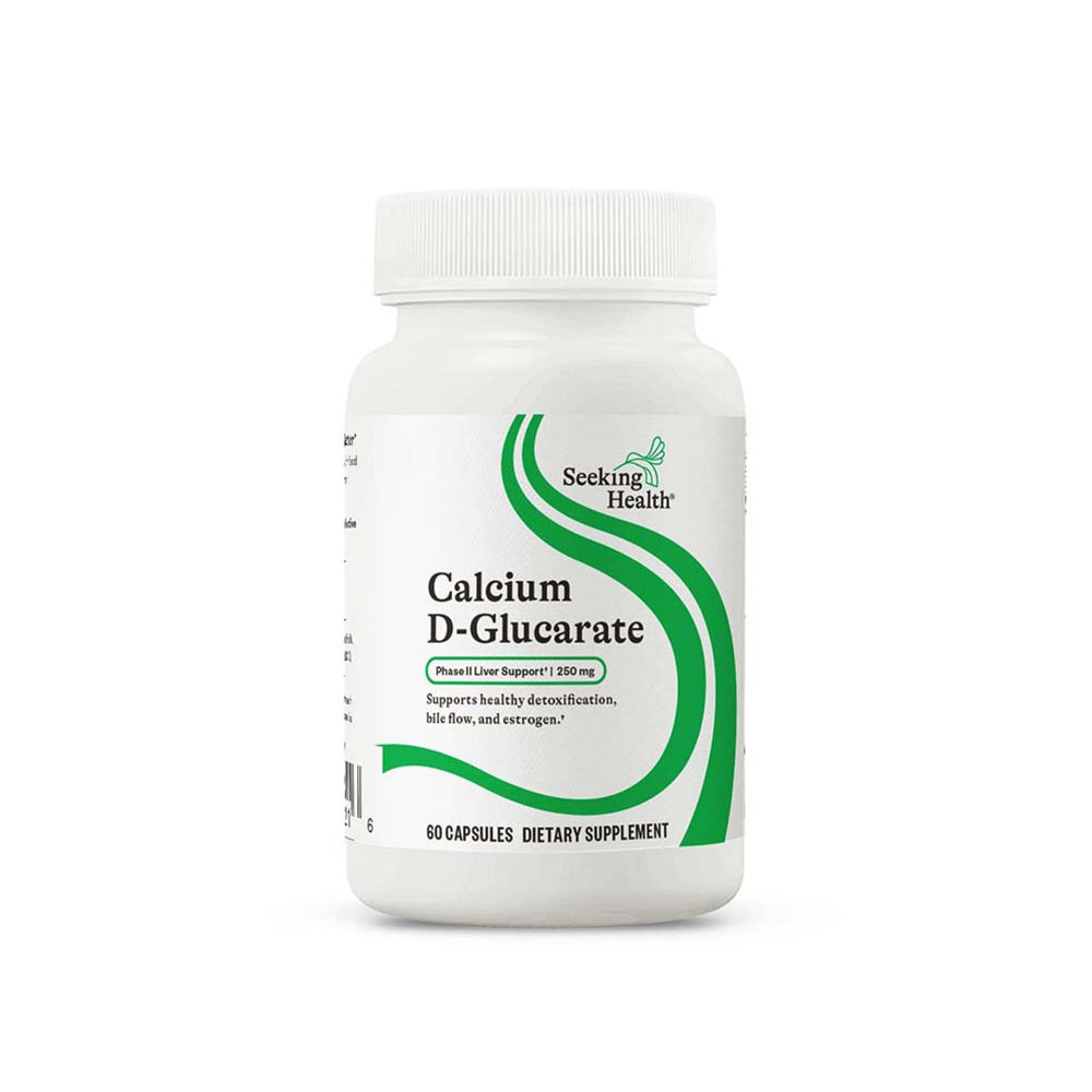 Seeking Health Calcium D-Glucarate bottle label