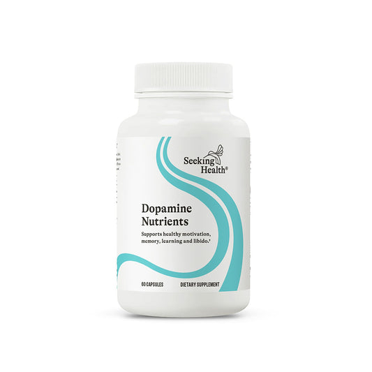 Front view of Seeking Health Dopamine Nutrients bottle - 60 capsules