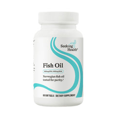 Bottle of Seeking Health Fish Oil 400mg EPA and 400mg DHA