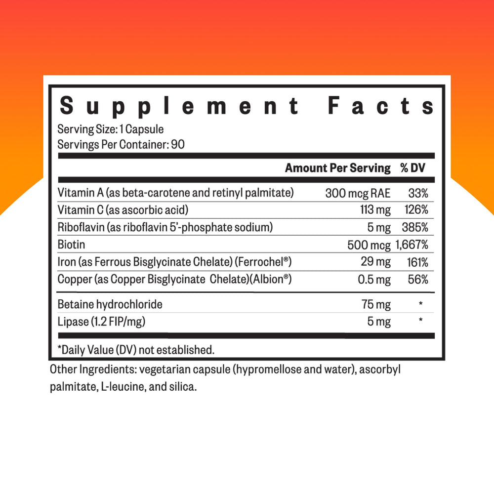 Front label of Ferrochel Ferrous Bisglycinate iron supplement