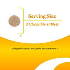 Nutrition label of Seeking Health Kids Multivitamin Chewable