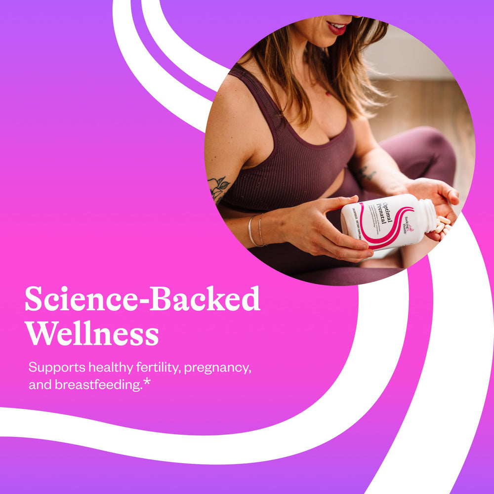 Seeking Health Optimal Prenatal with ginger root and milk thistle for digestion support